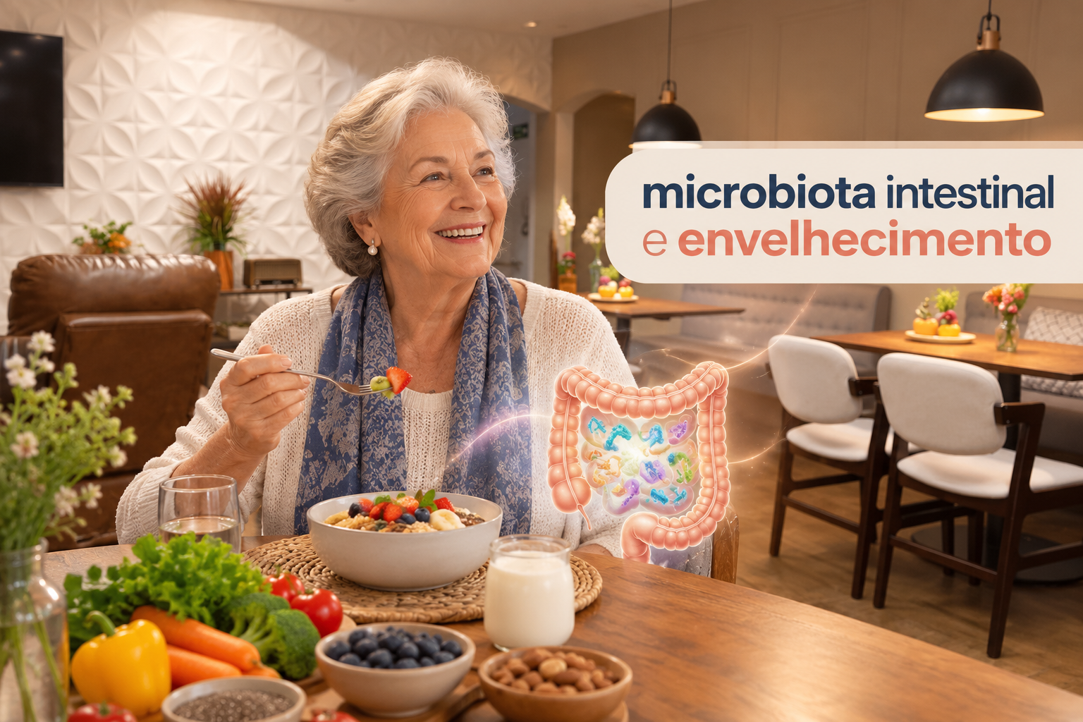 Microbiota intestinal e envelhecimento: como o intestino influencia a saúde?